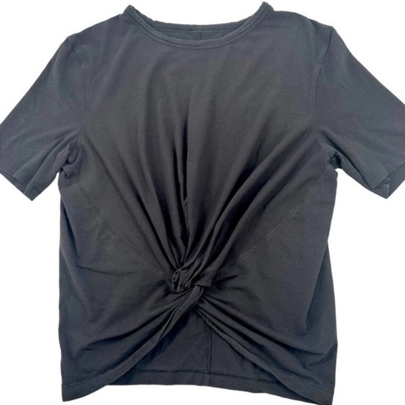 Lululemon Crescent Tee Black Knot Front Cropped - Picture 6 of 8